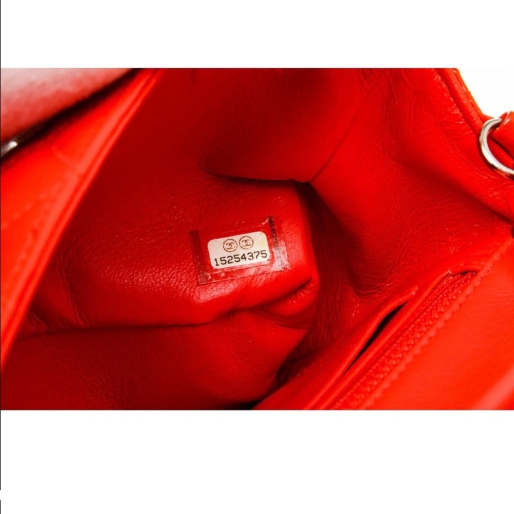 Chanel Patent Red Rectangular Mini Classic Flap - Picture 6 of 9